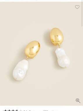 ISO!!!! J.Crew Gold-Tone Baroque Pearl Drop Earrings
